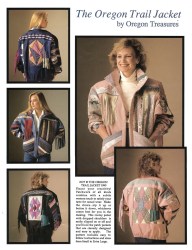 127 THE OREGON TRAIL PATCHWORK WESTERN JACKET PATTERN S-XL
